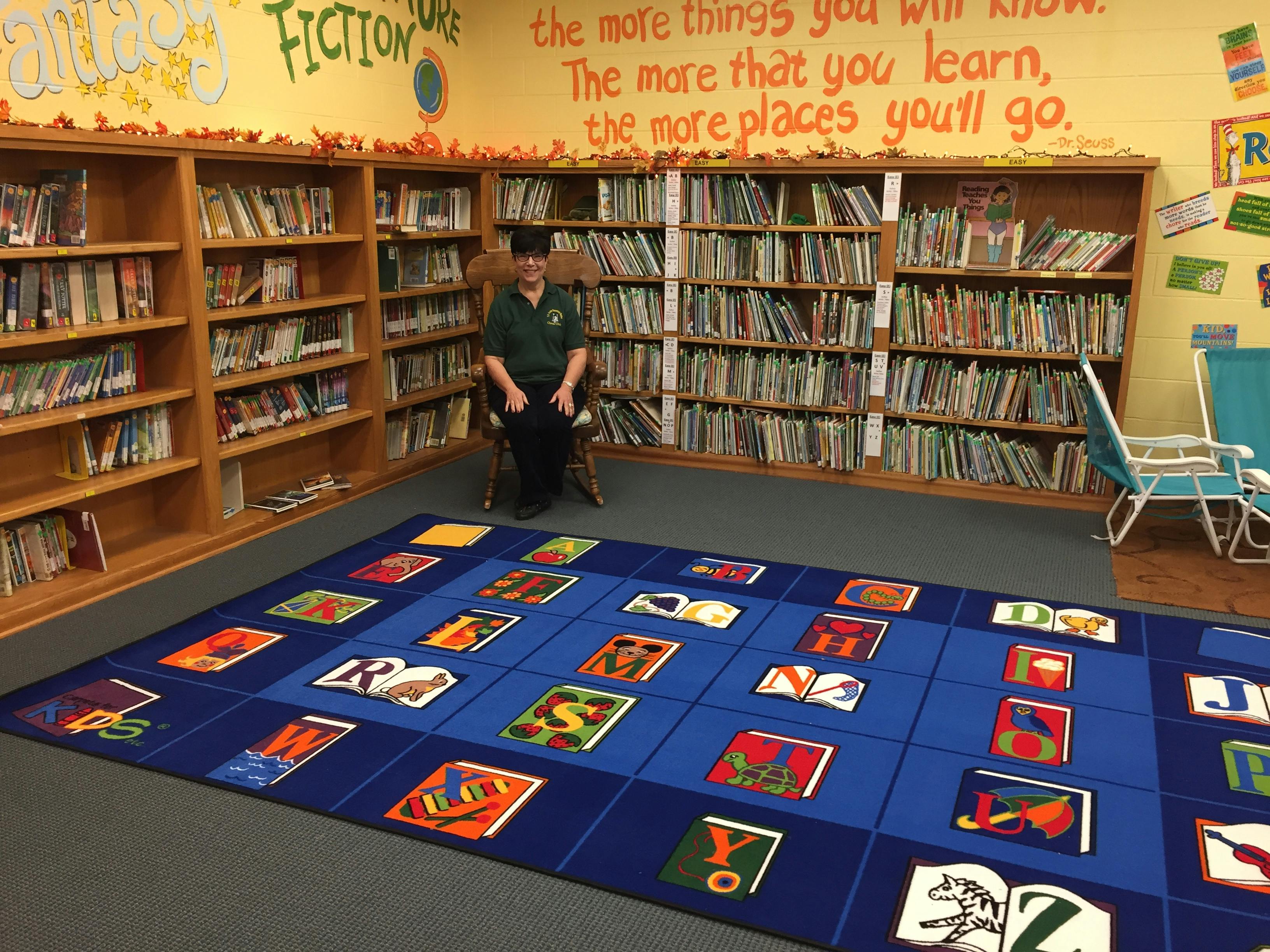 Reading by the Book Rug Made in the USA